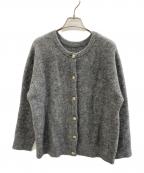 Adam et Ropeアダム エ ロペ）の古着「【WEB限定】2WAYメタルボタンモヘヤシャギーカーディガン」｜グレー