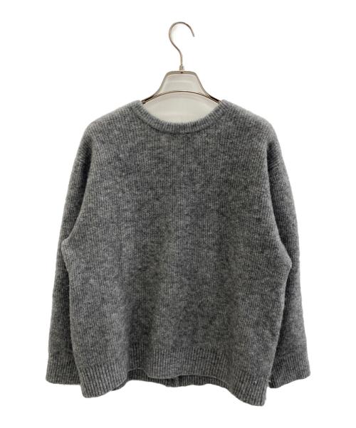 Adam et Rope（アダム エ ロペ）Adam et Rope (アダム エ ロペ) 【WEB限定】2WAYメタルボタンモヘヤシャギーカーディガン グレー サイズ:Fの古着・服飾アイテム