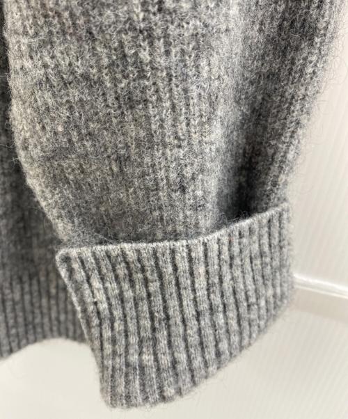 Adam et Rope（アダム エ ロペ）Adam et Rope (アダム エ ロペ) 【WEB限定】2WAYメタルボタンモヘヤシャギーカーディガン グレー サイズ:Fの古着・服飾アイテム