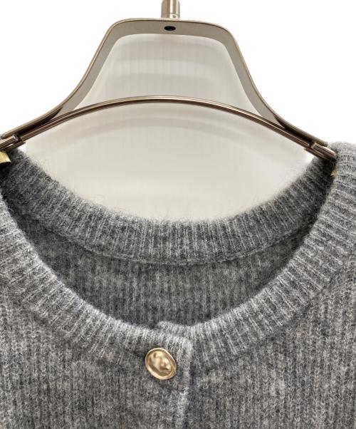 Adam et Rope（アダム エ ロペ）Adam et Rope (アダム エ ロペ) 【WEB限定】2WAYメタルボタンモヘヤシャギーカーディガン グレー サイズ:Fの古着・服飾アイテム