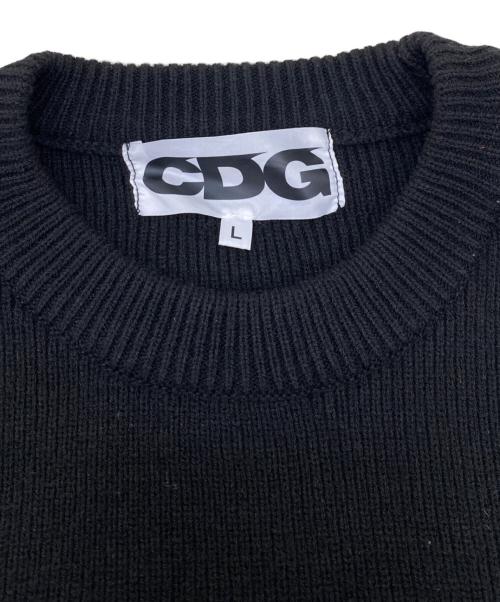 CDG（シーディージー）CDG (シーディージー) 厚手ニット ブラック サイズ:Lの古着・服飾アイテム