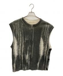 YOKE（ヨーク）の古着「PRINTED COTTON CREWNECK VEST」｜グレー