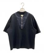 CINOHチノ）の古着「EX.HYBRID S/S HALF ZIP TEE/THE TOKYO別注ハイブリットS/SハーフジップTシャツ」｜ブラック