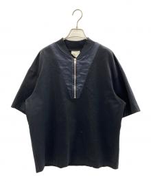 CINOH（チノ）の古着「EX.HYBRID S/S HALF ZIP TEE/THE TOKYO別注ハイブリットS/SハーフジップTシャツ」｜ブラック