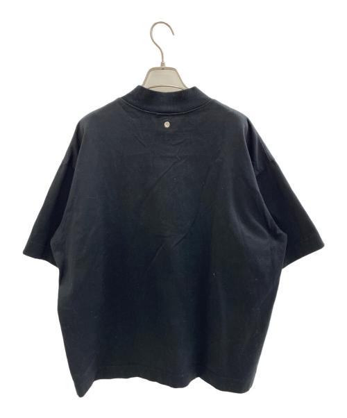 CINOH（チノ）CINOH (チノ) EX.HYBRID S/S HALF ZIP TEE/THE TOKYO別注ハイブリットS/SハーフジップTシャツ ブラック サイズ:46の古着・服飾アイテム