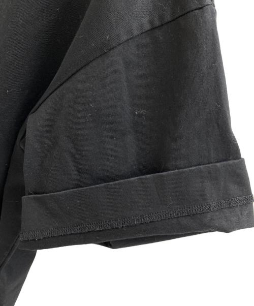 CINOH（チノ）CINOH (チノ) EX.HYBRID S/S HALF ZIP TEE/THE TOKYO別注ハイブリットS/SハーフジップTシャツ ブラック サイズ:46の古着・服飾アイテム