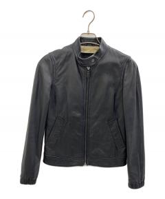 中古・古着通販】COACH (コーチ) レザージャケット ブラック サイズ:XS
