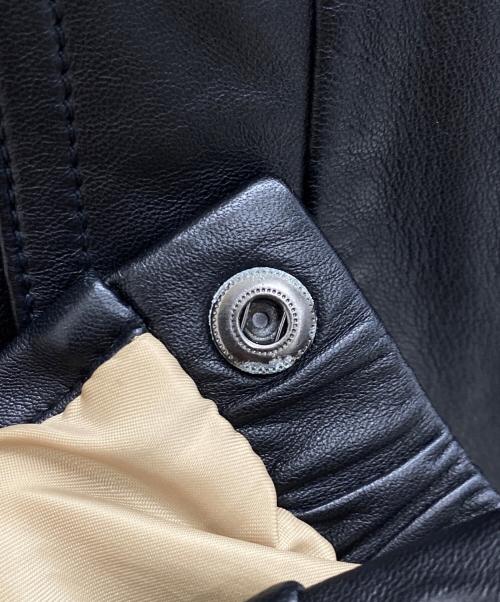 COACH（コーチ）COACH (コーチ) レザージャケット ブラック サイズ:XSの古着・服飾アイテム