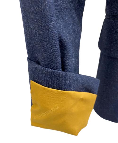 DSQUARED2（ディースクエアード）DSQUARED2 (ディースクエアード) テーラードジャケット ネイビー サイズ:38の古着・服飾アイテム