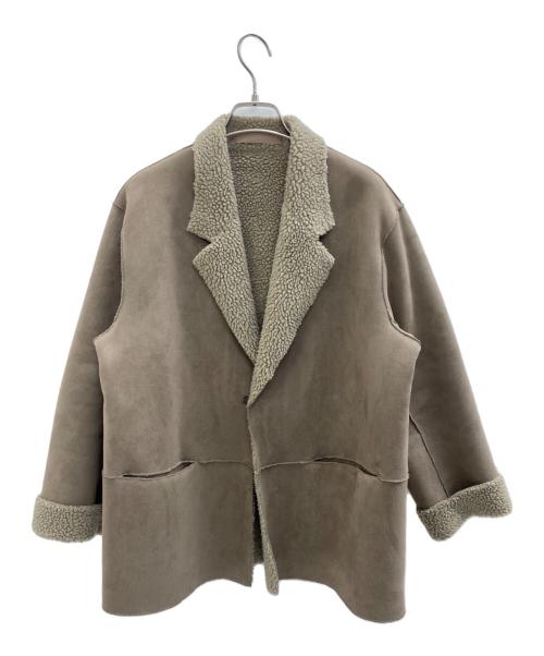JOURNAL STANDARD relume（ジャーナルスタンダード レリューム）JOURNAL STANDARD relume (ジャーナルスタンダード レリューム) リバーシブルボアジャケット ベージュ サイズ:Fの古着・服飾アイテム
