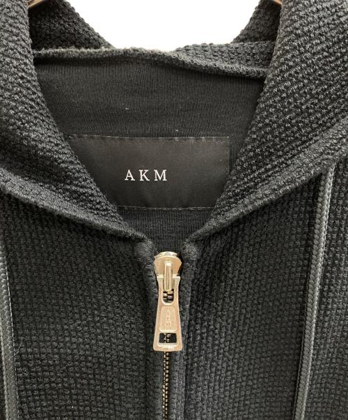AKM（エーケーエム）AKM (エーケーエム) ジップパーカー ブラック サイズ:Mの古着・服飾アイテム