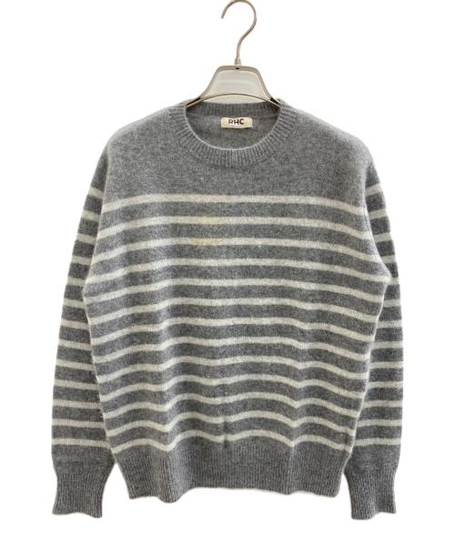 Ron Herman（ロンハーマン）Ron Herman (ロンハーマン) 厚手ニット ホワイト×グレー サイズ:Sの古着・服飾アイテム