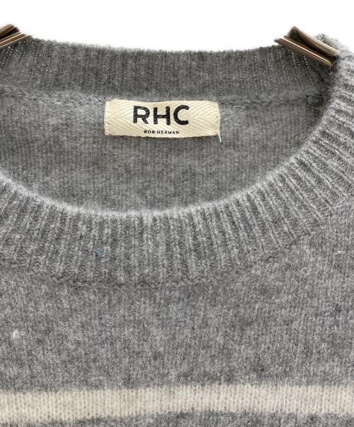 Ron Herman（ロンハーマン）Ron Herman (ロンハーマン) 厚手ニット ホワイト×グレー サイズ:Sの古着・服飾アイテム