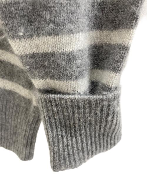 Ron Herman（ロンハーマン）Ron Herman (ロンハーマン) 厚手ニット ホワイト×グレー サイズ:Sの古着・服飾アイテム