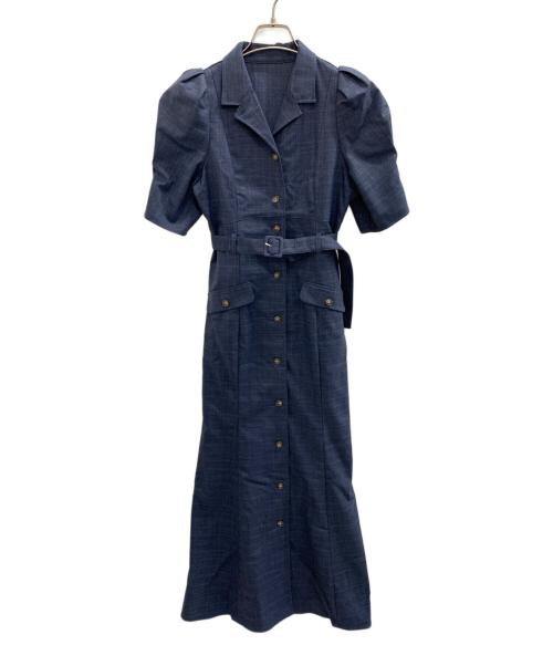 And Couture（アンドクチュール）And Couture (アンドクチュール) 半袖ワンピース ブルー サイズ:Fの古着・服飾アイテム