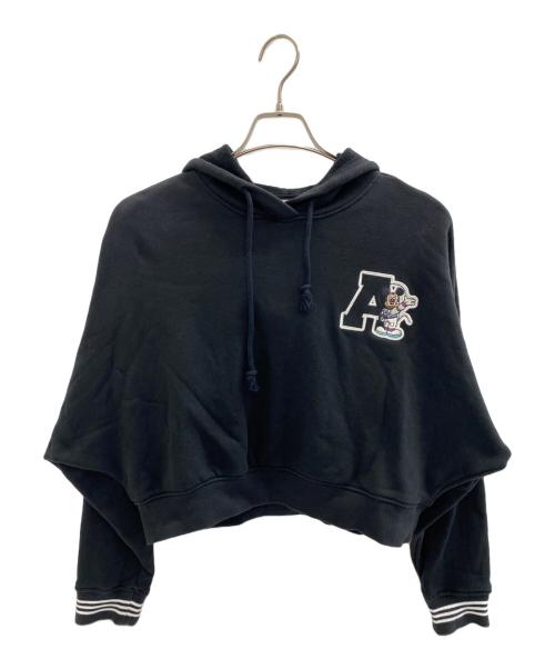 adidas Originals（アディダスオリジナル）adidas Originals (アディダスオリジナル) ショート ディズニー パーカー ブラック サイズ:Mの古着・服飾アイテム