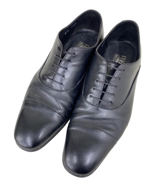 Salvatore Ferragamo（サルヴァトーレ フェラガモ）Salvatore Ferragamo (サルヴァトーレ フェラガモ) ストレートチップシューズ ブラック サイズ:7 1/2の古着・服飾アイテム