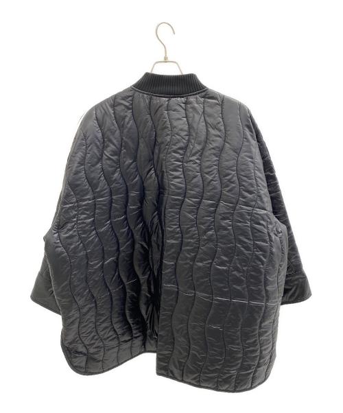 adidas（アディダス）adidas (アディダス) ルーズフィットキルトジャケット ブラック サイズ:Freeの古着・服飾アイテム