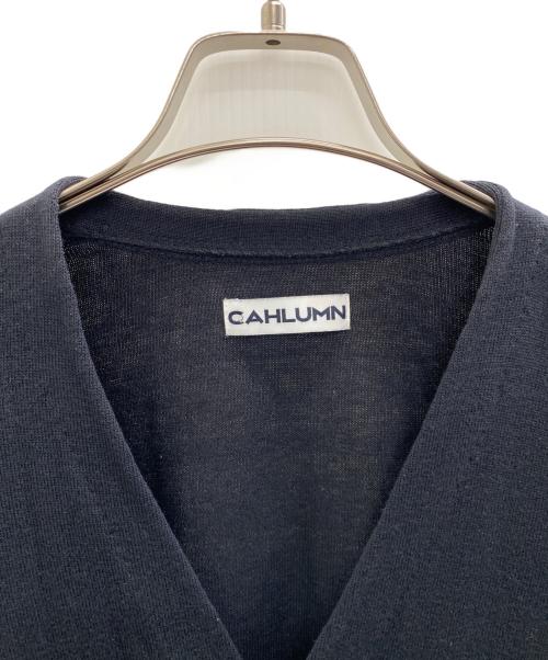 CAHLUMN（カウラム）CAHLUMN (カウラム) ニットカーディガン ブラック サイズ:Lの古着・服飾アイテム