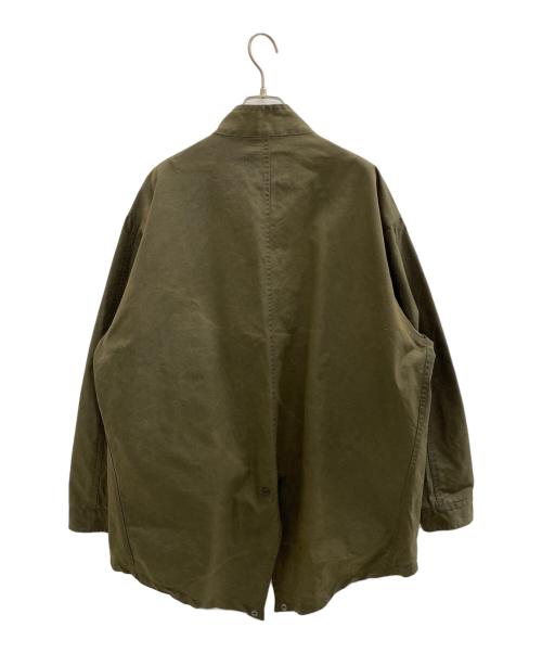 BEAVER OF BOLTON（ビーバー オブ ボルトン）BEAVER OF BOLTON (ビーバー オブ ボルトン) スタンドカラーコート グリーン サイズ:38の古着・服飾アイテム