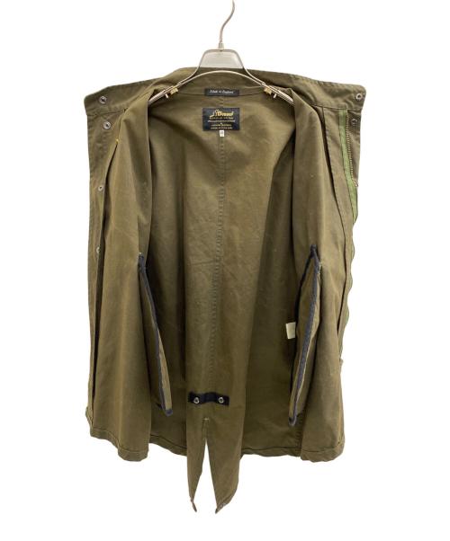 BEAVER OF BOLTON（ビーバー オブ ボルトン）BEAVER OF BOLTON (ビーバー オブ ボルトン) スタンドカラーコート グリーン サイズ:38の古着・服飾アイテム