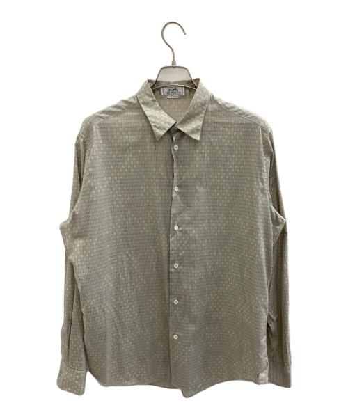 HERMES（エルメス）HERMES (エルメス) 長袖シャツ ベージュ サイズ:43の古着・服飾アイテム