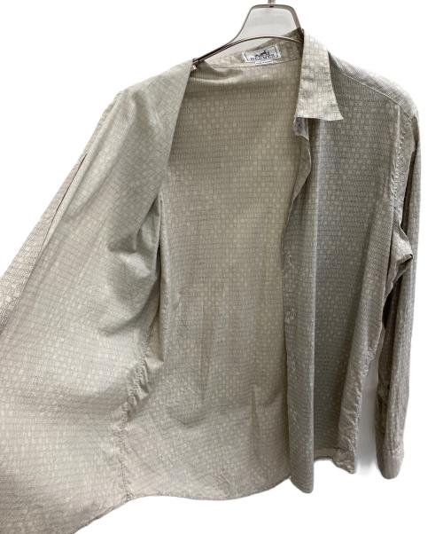 HERMES（エルメス）HERMES (エルメス) 長袖シャツ ベージュ サイズ:43の古着・服飾アイテム
