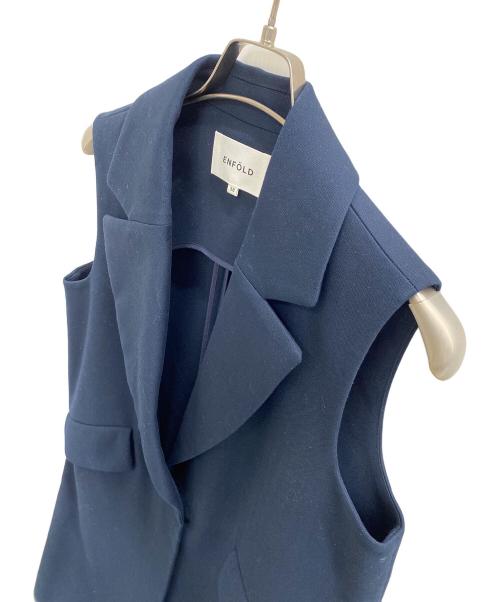 ENFOLD（エンフォルド）ENFOLD (エンフォルド) ロングジレベスト ネイビー サイズ:38の古着・服飾アイテム