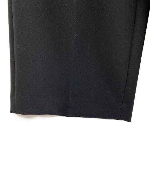 ENFOLD（エンフォルド）ENFOLD (エンフォルド) ダブルクロスタックワイドパンツ ブラック サイズ:38 未使用品の古着・服飾アイテム