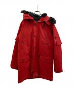 LEVI'Sリーバイス）の古着「ダウンコート」｜レッド×ブラック