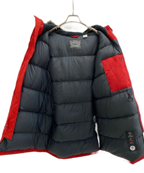 LEVI'S（リーバイス）LEVI'S (リーバイス) ダウンコート レッド×ブラック サイズ:Lの古着・服飾アイテム