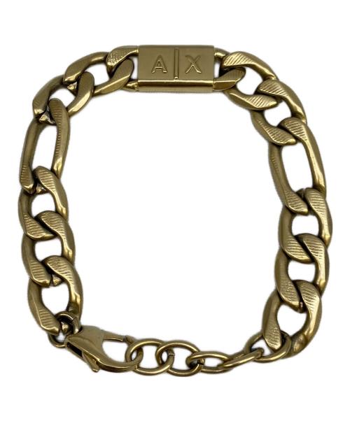 ARMANI EXCHANGE（アルマーニ エクスチェンジ）ARMANI EXCHANGE (アルマーニ エクスチェンジ) ブレスレット ゴールドの古着・服飾アイテム