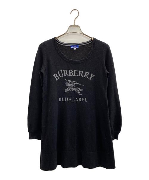 BURBERRY BLUE LABEL（バーバリー ブルー レーベル）BURBERRY BLUE LABEL (バーバリー ブルー レーベル) BURBERRY BLUE LABELニットワンピース ブラック サイズ:38の古着・服飾アイテム