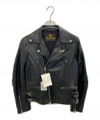 beautiful peopleビューティフルピープル）の古着「ダブルライダースジャケット」｜ブラック