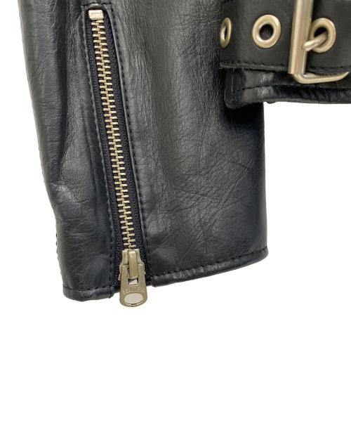 beautiful people（ビューティフルピープル）beautiful people (ビューティフルピープル) ダブルライダースジャケット ブラック サイズ:34 未使用品の古着・服飾アイテム