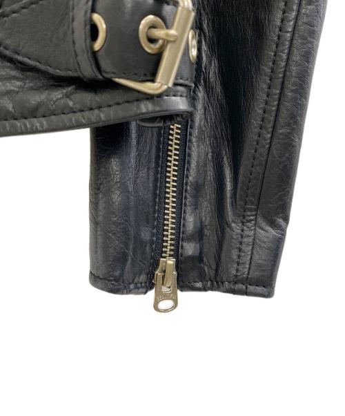 beautiful people（ビューティフルピープル）beautiful people (ビューティフルピープル) ダブルライダースジャケット ブラック サイズ:34 未使用品の古着・服飾アイテム