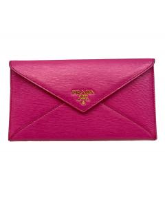 中古・古着通販】PRADA (プラダ) 2つ折り財布 レッド｜ブランド・古着