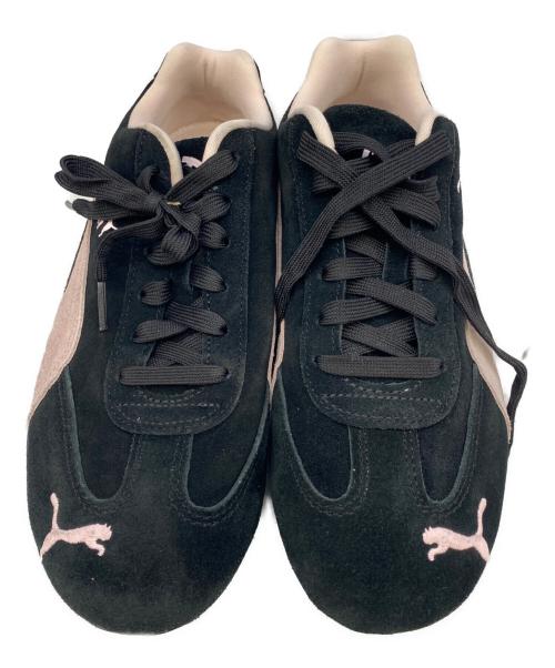 PUMA（プーマ）PUMA (プーマ) ローカットスニーカー ピンク×ブラック サイズ:24.5の古着・服飾アイテム