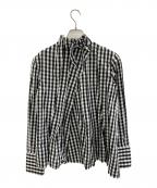 THE KEIJIザ・ケイジ）の古着「長袖ブラウス」｜ホワイト×ブラック