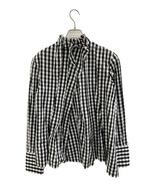 THE KEIJI（ザ・ケイジ）THE KEIJI (ザ・ケイジ) 長袖ブラウス ホワイト×ブラックの古着・服飾アイテム