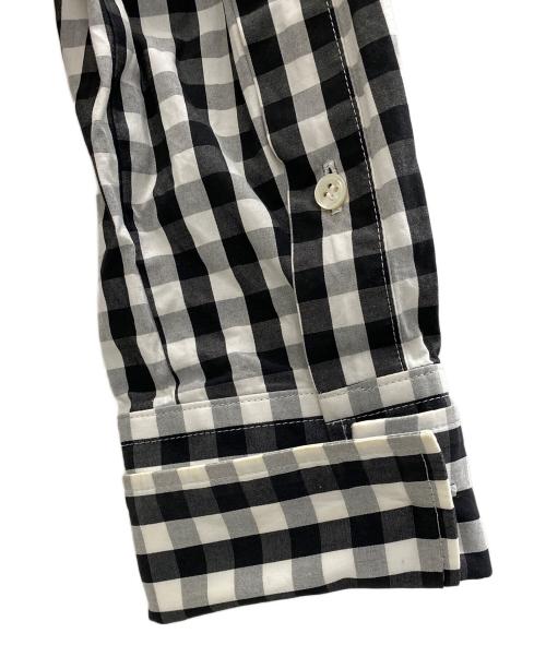 THE KEIJI（ザ・ケイジ）THE KEIJI (ザ・ケイジ) 長袖ブラウス ホワイト×ブラックの古着・服飾アイテム