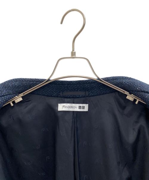 UNIQLO（ユニクロ）UNIQLO (ユニクロ) J.W.ANDERSON (ジェイダブリューアンダーソン) チェスターコート ブラック×ネイビー サイズ:XLの古着・服飾アイテム