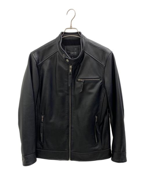 FORTIME（フォータイム）FORTIME (フォータイム) レザージャケット ブラック サイズ:Lの古着・服飾アイテム