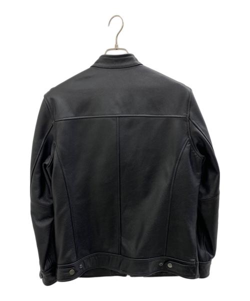 FORTIME（フォータイム）FORTIME (フォータイム) レザージャケット ブラック サイズ:Lの古着・服飾アイテム