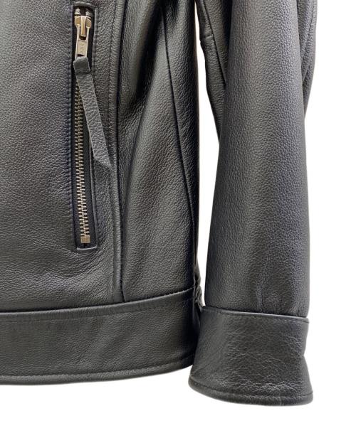 FORTIME（フォータイム）FORTIME (フォータイム) レザージャケット ブラック サイズ:Lの古着・服飾アイテム