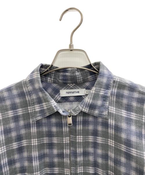 nonnative（ノンネイティブ）nonnative (ノンネイティブ) WORKER SHIRT JACKET COTTON TWILL PLAID PRINT グレー サイズ:1の古着・服飾アイテム