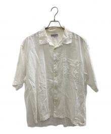CAHLUMN（カウラム）の古着「Linen Open Collar Shirt」｜ホワイト