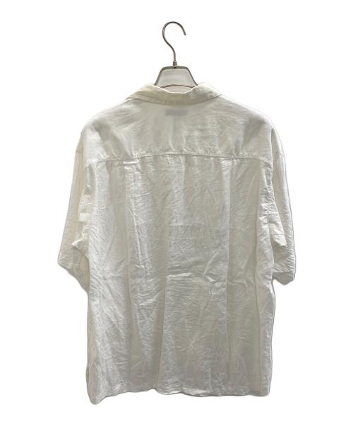 CAHLUMN（カウラム）CAHLUMN (カウラム) Linen Open Collar Shirt ホワイト サイズ:Mの古着・服飾アイテム