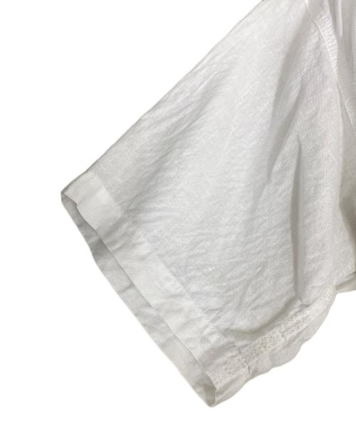 CAHLUMN（カウラム）CAHLUMN (カウラム) Linen Open Collar Shirt ホワイト サイズ:Mの古着・服飾アイテム