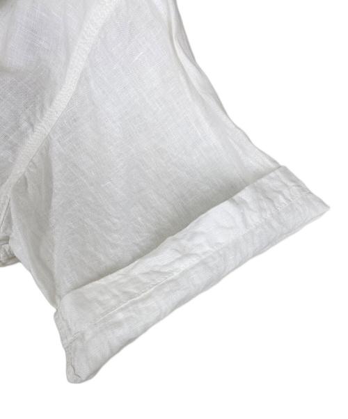 CAHLUMN（カウラム）CAHLUMN (カウラム) Linen Open Collar Shirt ホワイト サイズ:Mの古着・服飾アイテム